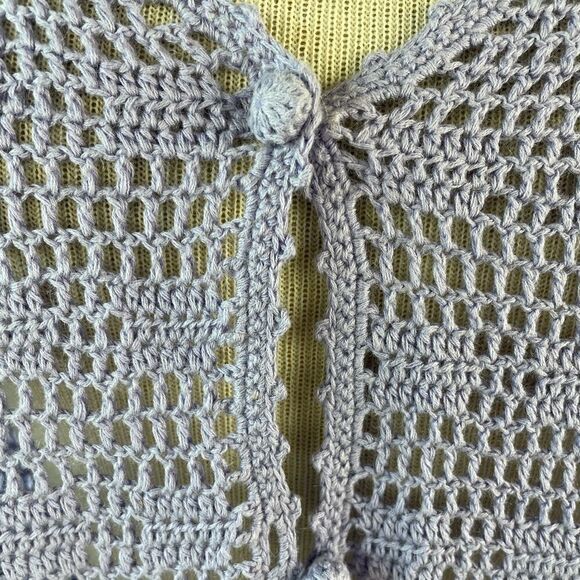 JM Collection Lavender Loose Kit Cardigan Top EUC - Picture 3 of 7